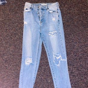 Pacsun Ripped Mom Jeans